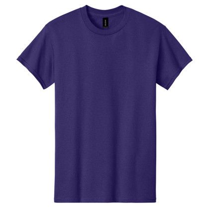 Custom Gildan Adult Heavy Cotton T-Shirt - Purple Custom Gildan Adult Heavy Cotton T-Shirt - Purple