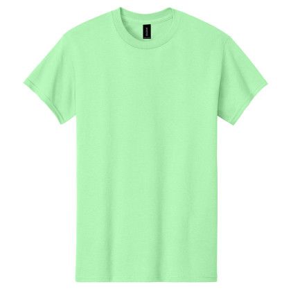Custom Gildan Adult Heavy Cotton T-Shirt - Mint Green Custom Gildan Adult Heavy Cotton T-Shirt - Mint Green