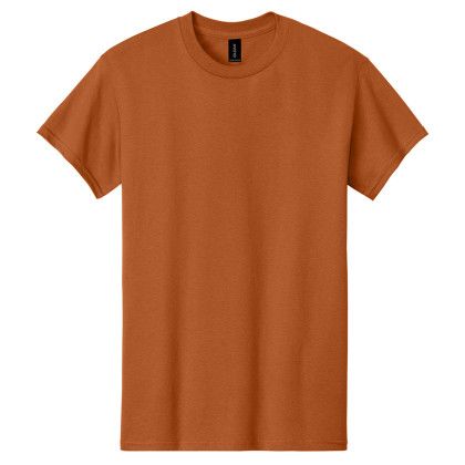 Custom Gildan Adult Heavy Cotton T-Shirt - Texas Orange Custom Gildan Adult Heavy Cotton T-Shirt - Texas Orange