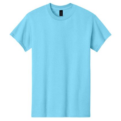 Custom Gildan Adult Heavy Cotton T-Shirt - Sky Custom Gildan Adult Heavy Cotton T-Shirt - Sky
