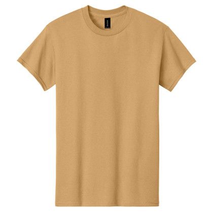 Custom Gildan Adult Heavy Cotton T-Shirt - Old Gold Custom Gildan Adult Heavy Cotton T-Shirt - Old Gold