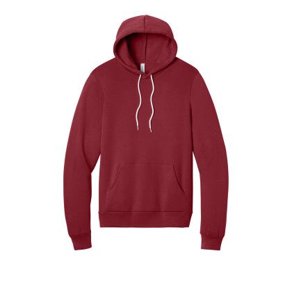 Custom Bella + Canvas Unisex Sponge Fleece Pullover Hoodie - Cardinal