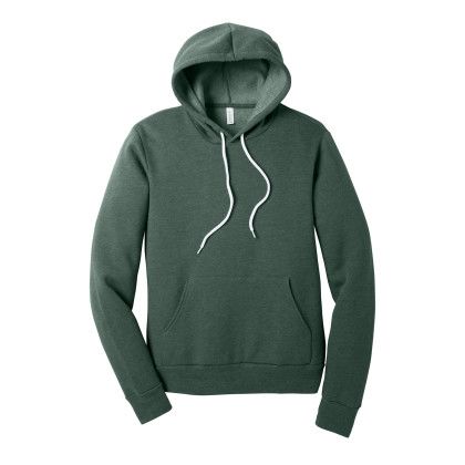 Custom Bella + Canvas Unisex Sponge Fleece Pullover Hoodie - Heather Forest