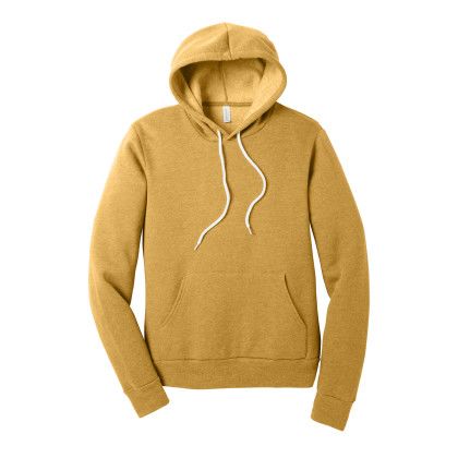 Custom Bella + Canvas Unisex Sponge Fleece Pullover Hoodie - Heather Mustard