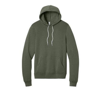 Custom Bella + Canvas Unisex Sponge Fleece Pullover Hoodie - Military green