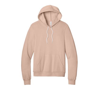Custom Bella + Canvas Unisex Sponge Fleece Pullover Hoodie - Peach