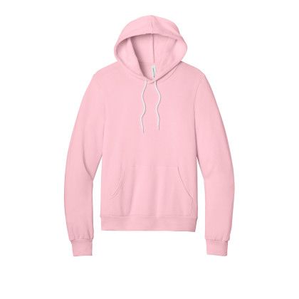 Custom Bella + Canvas Unisex Sponge Fleece Pullover Hoodie - Pink