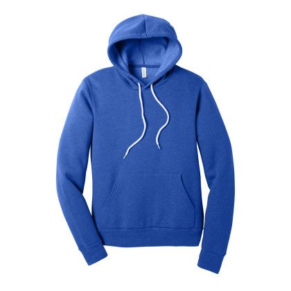 Custom Bella + Canvas Unisex Sponge Fleece Pullover Hoodie - Heather True Royal