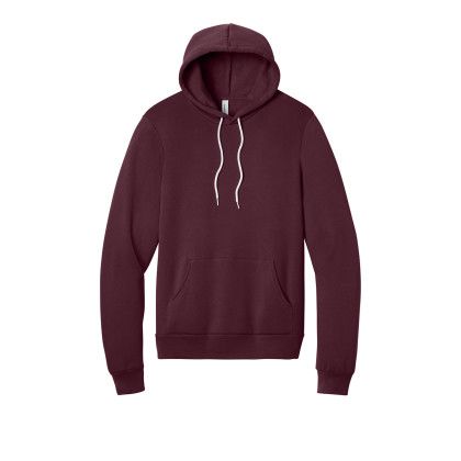 Custom Bella + Canvas Unisex Sponge Fleece Pullover Hoodie - Maroon