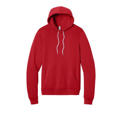 Custom Bella + Canvas Unisex Sponge Fleece Pullover Hoodie - Red
