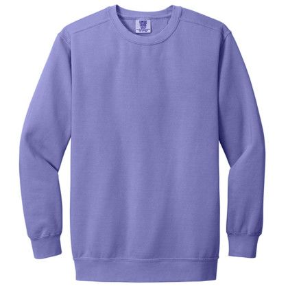 Custom Comfort Colors Ring Spun Crewneck Sweatshirt - Violet