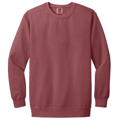 Custom Comfort Colors Ring Spun Crewneck Sweatshirt - Crimson