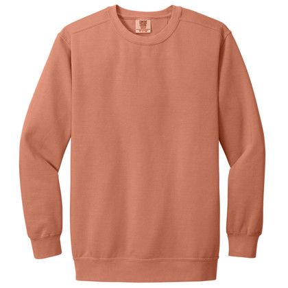 Custom Comfort Colors Ring Spun Crewneck Sweatshirt - Terracotta 