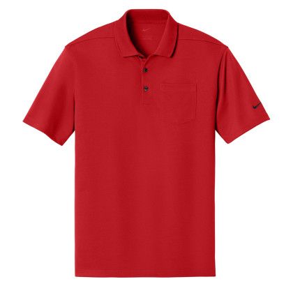 Custom Nike Dri-FIT Micro Pique 2.0 Pocket Polo - University red