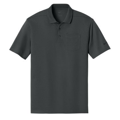 Custom Nike Dri-FIT Micro Pique 2.0 Pocket Polo - Anthracite