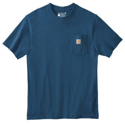 Custom Carhartt Full Color Workwear Pocket Short Sleeve T-Shirt - North - Lakeshore Blue Custom Carhartt Full Color Workwear Pocket Short Sleeve T-Shirt - North - Lakeshore Blue