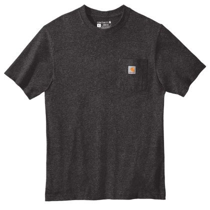 Custom Carhartt Full Color Workwear Pocket Short Sleeve T-Shirt - Carbon Heather Gray Custom Carhartt Full Color Workwear Pocket Short Sleeve T-Shirt - Carbon Heather Gray