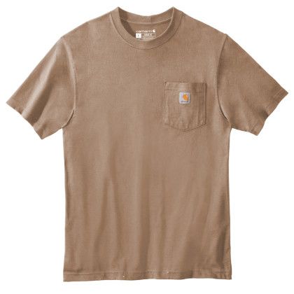 Custom Carhartt Full Color Workwear Pocket Short Sleeve T-Shirt - Desert Beige Custom Carhartt Full Color Workwear Pocket Short Sleeve T-Shirt - Desert Beige