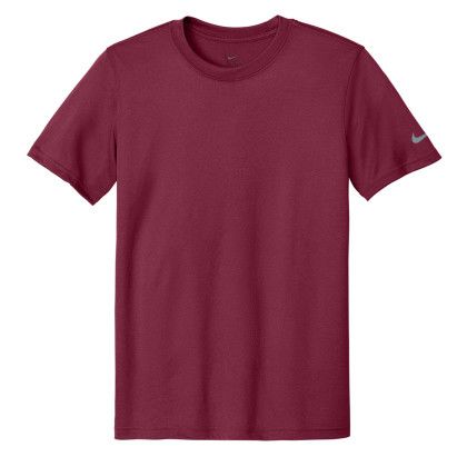 Custom Nike Swoosh Sleeve RLegend Tee - Team Maroon Custom Nike Swoosh Sleeve RLegend Tee - Team Maroon