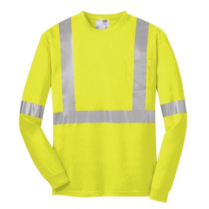 Custom CornerStone Full Color ANSI 107 Class 2 Safety T-Shirt - Safety Yellow Custom CornerStone Full Color ANSI 107 Class 2 Safety T-Shirt - Safety Yellow