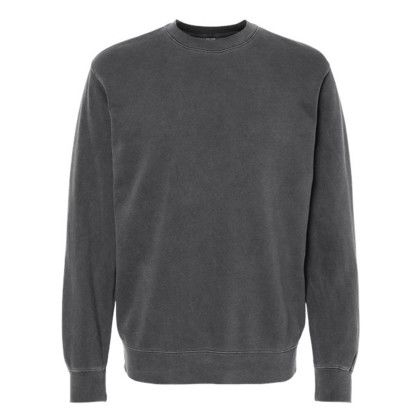 Custom Independent Trading Co. Full Color Midweight Pigment Dyed Crew Neck Sweatshirt - Pigment black Custom Independent Trading Co. Full Color Midweight Pigment Dyed Crew Neck Sweatshirt - Pigment black