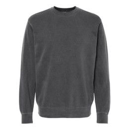 Custom Independent Trading Co. Full Color Midweight Pigment Dyed Crew Neck Sweatshirt - Pigment black Custom Independent Trading Co. Full Color Midweight Pigment Dyed Crew Neck Sweatshirt - Pigment black
