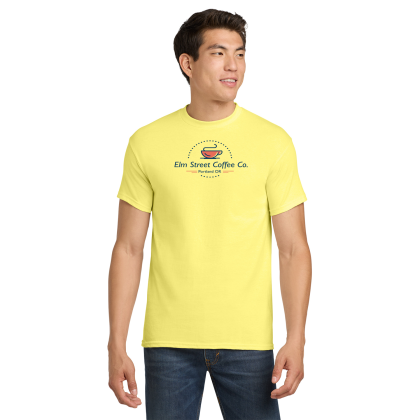 Custom Gildan Adult Heavy Cotton T-Shirt - Cornsilk Custom Gildan Adult Heavy Cotton T-Shirt - Cornsilk