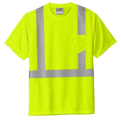 Custom CornerStone ANSI 107 Class 2 Mesh Tee - Safety yellow