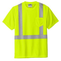 Custom CornerStone ANSI 107 Class 2 Mesh Tee - Safety yellow