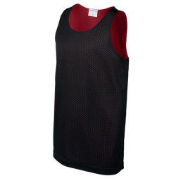 Custom Sport-Tek Full Color Youth PosiCharge Reversible Mesh Tank - Black/Deep red Custom Sport-Tek Full Color Youth PosiCharge Reversible Mesh Tank - Black/Deep red