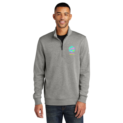 Custom Nike Full Color Dri-FIT Corporate 1/2-Zip - Gray Custom Nike Full Color Dri-FIT Corporate 1/2-Zip - Gray
