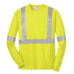 Custom CornerStone Full Color ANSI 107 Class 2 Long Sleeve Safety T-Shirt - Safety yellow Custom CornerStone Full Color ANSI 107 Class 2 Long Sleeve Safety T-Shirt - Safety yellow