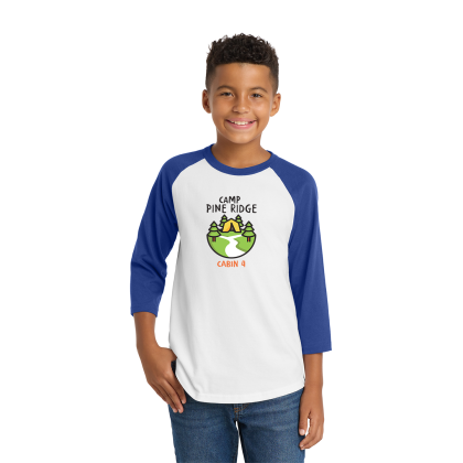 Custom Sport-Tek Full Color Printed Sport-Tek Youth Colorblock Raglan Jersey - White/royal Custom Sport-Tek Full Color Printed Sport-Tek Youth Colorblock Raglan Jersey - White/royal