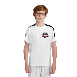 Custom Sport-Tek Full Color Youth Competitor United Crew - white/black Custom Sport-Tek Full Color Youth Competitor United Crew - white/black