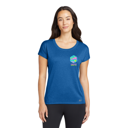 Custom OGIO Full Color Women's Pulse Dolman Tee - Electric Blue Custom OGIO Full Color Women's Pulse Dolman Tee - Electric Blue