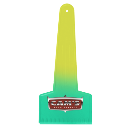 Custom Large Mood Ice Scraper, Full Color Digital - Yellow To Green Custom Large Mood Ice Scraper, Full Color Digital - Yellow To Green