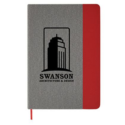 Custom 6" x 8" Heathered Journal - Red