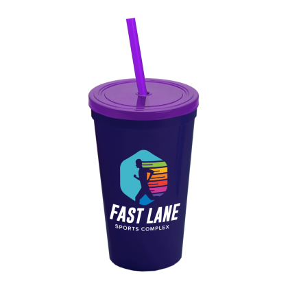 Custom Tumbler with Lid & Straw Mix and Match Colors - Navy Blue Custom Tumbler with Lid & Straw Mix and Match Colors - Navy Blue