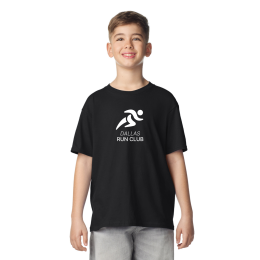 Custom Gildan Youth Softstyle T-Shirt - Black Front View Custom Gildan Youth Softstyle T-Shirt - Black Front View