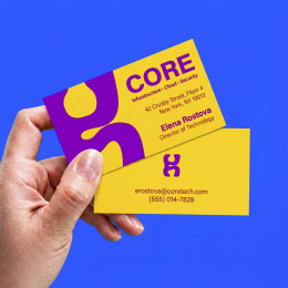 Standard 14PT Uncoated Business Card - Back & Front Design Standard 14PT Uncoated Business Card - Back & Front Design
