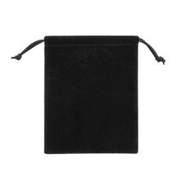 Custom Velvet Drawstring Pouch - Black Custom Velvet Drawstring Pouch - Black