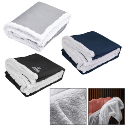 Custom 50" x 60" Sherpa Fleece Blanket - All Colors Custom 50" x 60" Sherpa Fleece Blanket - All Colors