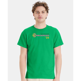 Custom Hanes Full Color - Eco Smart 50/50 Cotton/poly T-Shirt - Kelly Green