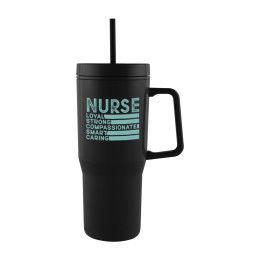 Custom 28 oz. Intrepid Recycled PS Double Wall Tumbler - Black Custom 28 oz. Intrepid Recycled PS Double Wall Tumbler - Black