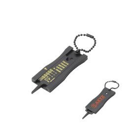 Custom Tire Depth Gauge - Black Custom Tire Depth Gauge - Black