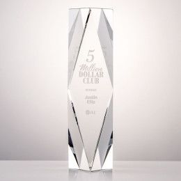 Custom 12" President Optical Crystal Award - Clear