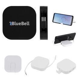 Custom 60W rABS Retractable Quick Charging Cable & Phone Stand - All Color Custom 60W rABS Retractable Quick Charging Cable & Phone Stand - All Color