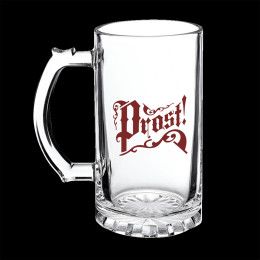Custom 16 oz Clear Beer Stein Custom 16 oz Clear Beer Stein