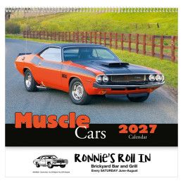 Custom Muscle Cars Wall Calendar: 2027 Spiral Bound Custom Muscle Cars Wall Calendar: 2027 Spiral Bound