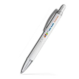 Custom Hope Stylus Satin Soft Touch Click Metal Pen - Low Quantities - White Custom Hope Stylus Satin Soft Touch Click Metal Pen - Low Quantities - White